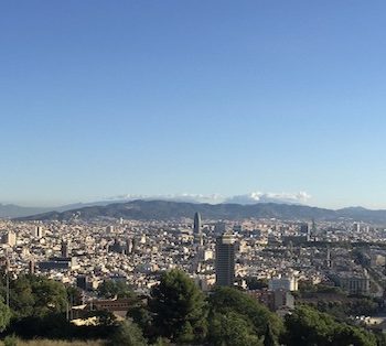 Vue panoramique de Barcelone pendant la visite guidée de découverte de Barcelona